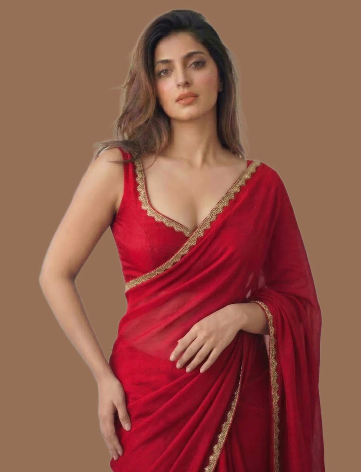 Women's Premium Georgette Saree with Designer Blouse – Elegant Party Wear Saree