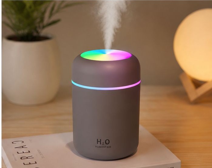 CM-9S USB Mini Humidifier – 300ml Cool Mist Air Humidifier with LED Light