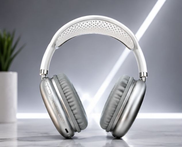 Wireless Bluetooth Over-Ear Headphones – Foldable Stereo Headset with Deep Bass & HD Calling (Pink)